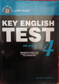 Luyện thi KET - Key English Test 4 with answers