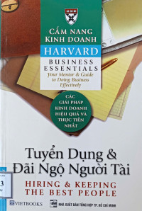 Tuyển dụng và đãi ngộ người tài